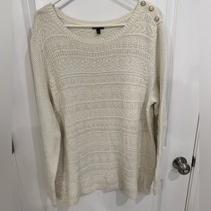 Talbots Ivory Knit Sweater 3x